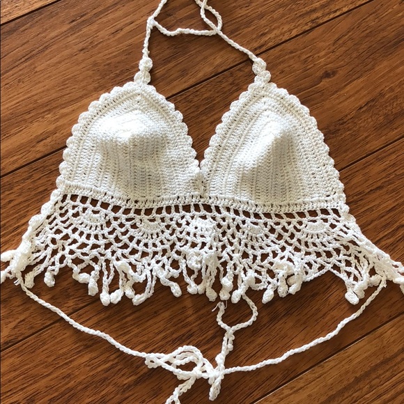 Other - White crochet top